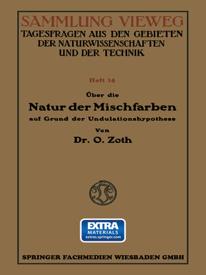 cover image of Über die Natur der Mischfarben auf Grund der Undulationshypothese